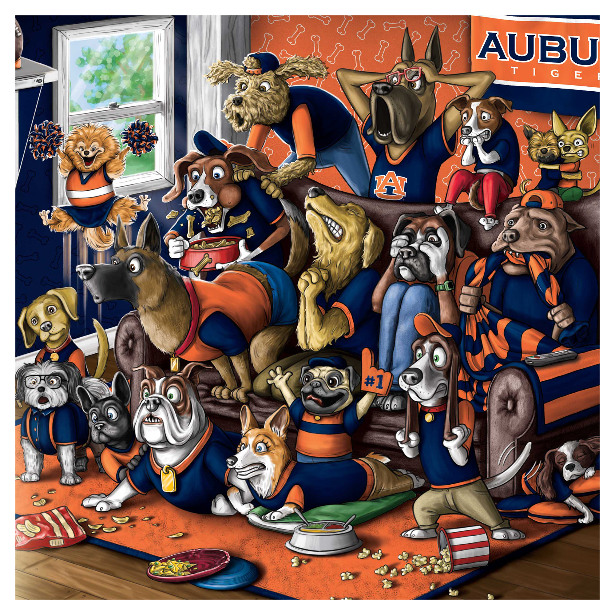 IDNA Auburn Tigers 13.25" x 17.25" Purebred Fans Wall Art