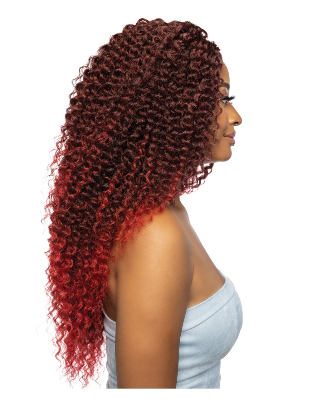 Mane Concept Brown Sugar Human Hair Blend 4" Deep Part HD Clear Lace Wig - BSHC294 BUTTERFLY (1B)