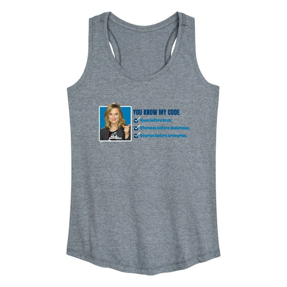 Parks and Recreation - You Know My Code - Women's Racerback Tank Top