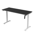 thumbnail image 3 of Escritorio de Altura Ajustable Randu Manual Base Blanca Tablero 150x60 25mm Negro, 3 of 6