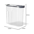 thumbnail image 2 of Rubbermaid Brilliance - Contenedor hermético para almacenamiento de alimentos para cereales, inastillable, sin BPA y apto para lavaplatos, capacidad de 32 onzas, 2 of 11