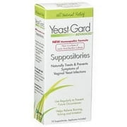 Yeast-Gard Advanced Homeopathic Suppositories, Treatment With Probiotics - 10 Ea, 2 Pack