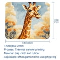 thumbnail image 5 of Deer Printed Square Desk Mat Mousepad, 8.3x9.8 Inch, Non-Slip Rubber Bottom, Suitable for Office and Gaming, 5 of 6