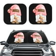 thumbnail image 2 of Rateoe Coffee Gnome (1) Pattern 2 Piece Car Windshield Sun Shade Foldable | Front Windshield Shade for Sun, Heat and UV Rays | Sunshade for Car Front Window-Large, 2 of 6