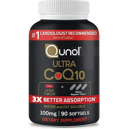 Qunol Ultra CoQ10, 100 mg, Antioxidant for Heart Health & Energy Production. 90 Softgels