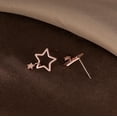 thumbnail image 5 of Solid 925 Sterling Silver Star Stud Earrings for Women Teens Star Post Stud Earrings Drops, 5 of 11