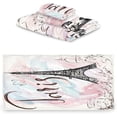 thumbnail image 2 of GZHJMY Towel Set of 3,Painted Eiffel Tower in Paris 1 Bath Towel, 1 Towel, 1 Small Square Towel, Strong Soft and Compact Absorbent Yoga Gym Hotel Excellent Choice., 2 of 7