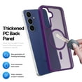 thumbnail image 3 of For Samsung Galaxy S25 FE Case, Tiflook Compatible with MagSafe Military Grade Drop Protection Magnetic Rugged Cover Translucent Back Shockproof Cell Phone Case for Galaxy S25 FE 6.7" - Purple, 3 of 6