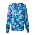 thumbnail image 5 of AHMOMEI Cartoon Print Scrub Jackets for Woman Warm Up Snap Front Nurses Working Uniforms with Pocket S-5XL Plus Size Scrub Top Women, 5 of 5