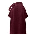 thumbnail image 6 of Summer Tops for Women European And Women's Summer New Neck Bow Leopard Print Sleeveless Vest Tops for Leggings Women Baseball Long Sleeve Shirt Fashion Thermal Leggings plus Size Thermals Red L, 6 of 6