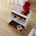 thumbnail image 2 of Boahaus Ashbourne Bar Cabinet with Drawer, Shelves & Wine Rack, Space-Saving Design, 2 of 10