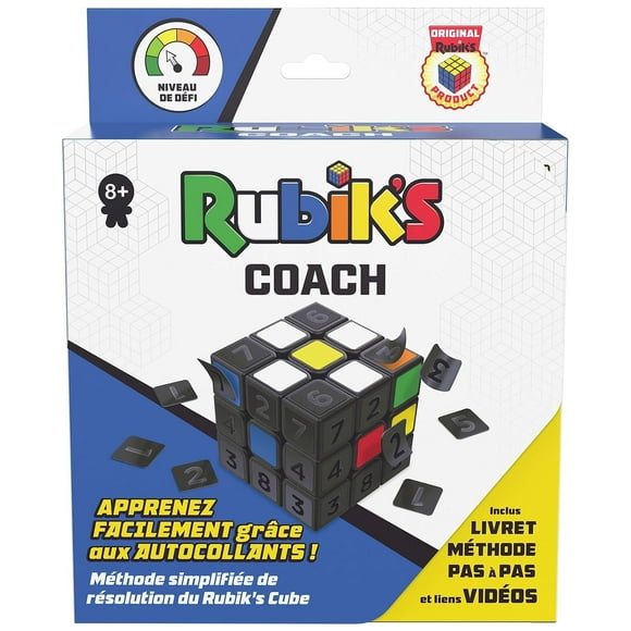 RUBIK'S Cube Coach 3X3 - Puzzle Game for Adults and Children - Magic Cube - 3x3 Puzzle - Learning Puzzle - Colour Matching - Educational Cube Problem Solving - Children's Toy 8 Years and Above