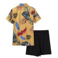 thumbnail image 3 of Vedolay Mens Short Outfit Men 2 Piece Outfits Summer Casual Crew Neck Shirts and Shorts Set,AG M, 3 of 4