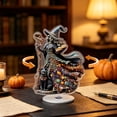 thumbnail image 3 of Halloween Decoration Indoor Outdoor Clearance Under $5.00! Thanksgiving Fall Decorations for Home, Halloween Rotating Display 360-degree Acrylic Stand - Suitable For Holiday Decoration, 3 of 9