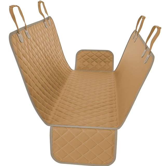 Active Pets Funda premium para asiento de coche para perros para camiones, sedanes y SUV - Protección impermeable para el asiento trasero para viajes de perros - Puppy Essentials