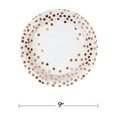 thumbnail image 3 of Polka Dot Party Supplies, Disposable Paper Cups Plates Napkins Set, Shiny Gold Foil Dots for Birthday Wedding Celebration Rose Gold2, 3 of 8