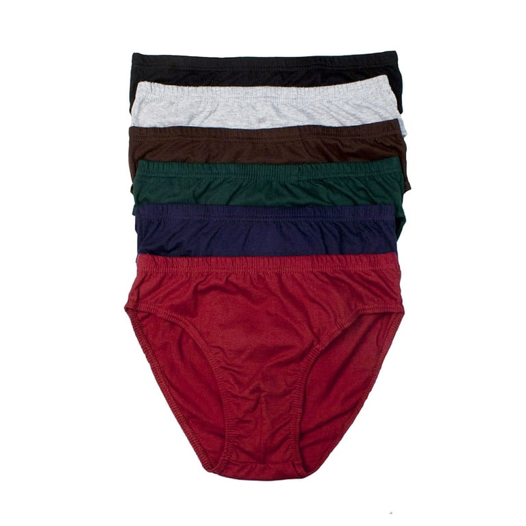 12 PCS Mens Underwear 100% Cotton Bikinis Briefs Size XLarge 40-42