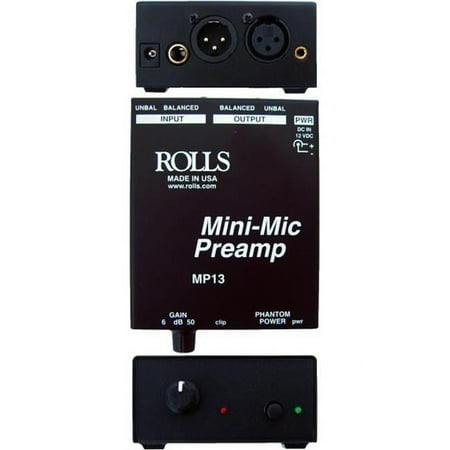 Rolls 6.8" x 4.7" x 2.6" Mini-Mic Preamp