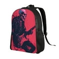 thumbnail image 2 of Cauagu Rock Skull Guitarist Print Backpacks,Travel Daypack Casual Laptop Backpack Bookbag Fits 15 Inch Computer for Men Women, 2 of 8