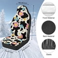 thumbnail image 7 of Uorisanigo 2pcs Front Seat Covers, High Back Front Car Seat Protectors Breathable Daisy Cow Print Automotive Interior Accessories Universal Fit for Most Automotive SUV Sedan Truck, 7 of 7