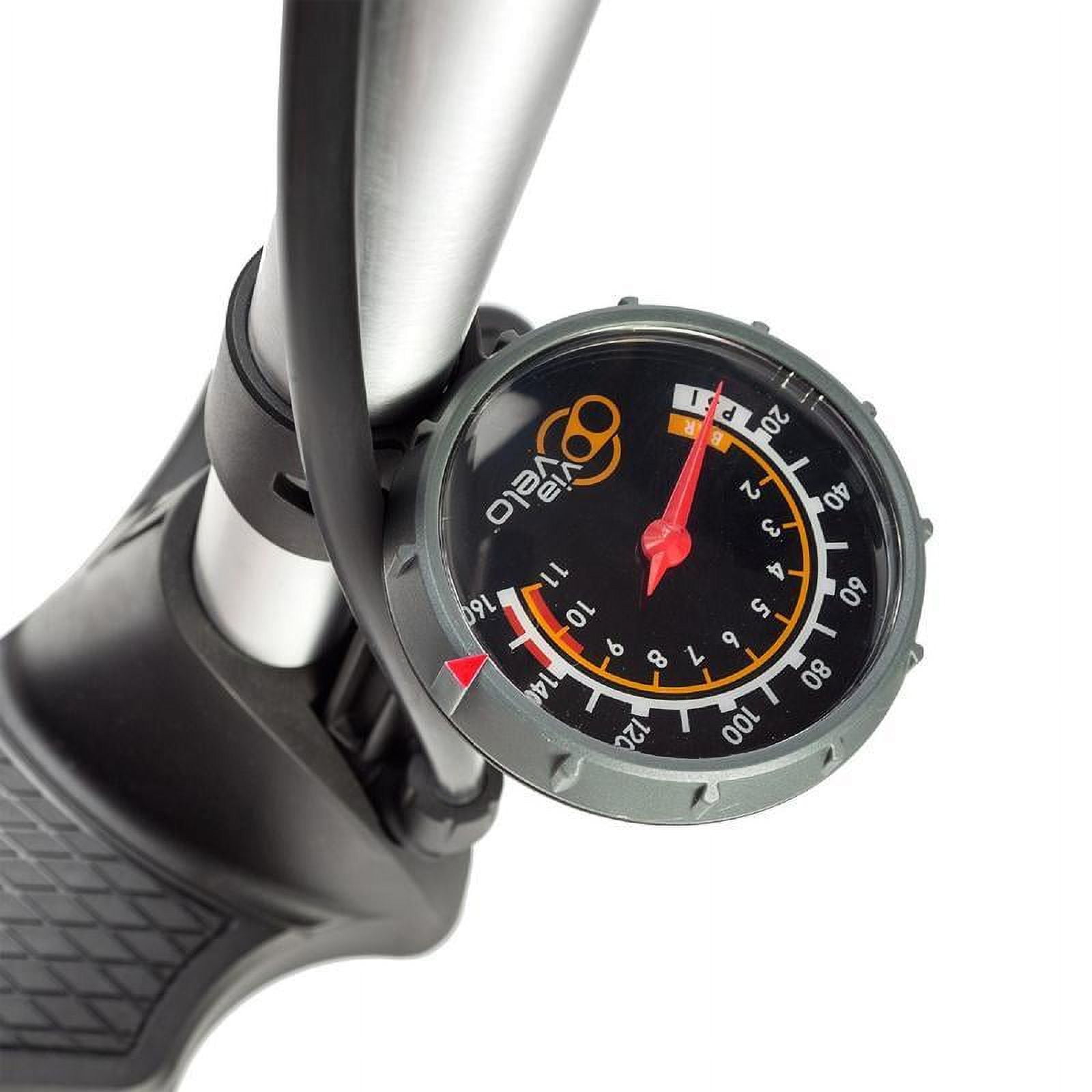 Pump Floor HP ALLOY 160Psi W Guage Polished 5 In 1 Patented Pump Head Via Velo Brand Walmart