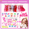 thumbnail image 3 of 86pzs Muñeca Mueble Vestido Bolso Kit Juguetes Para Niños Xtellar multicolor, 3 of 4