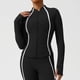 thumbnail image 4 of Ailaofu Running Jacket for Women Workout Jackets Zip Up Slim Fit Athletic Yoga Cropped Tops, 4 of 6