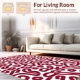 thumbnail image 2 of ODIKA 8'x8' Machine Washable Non-Slip Area Rug, Whimsical Speckled Field Artistic Hide Inspired Motif High Traffic Rug, White, 327083, 2 of 7