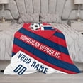 thumbnail image 5 of Custom Blanket for Bed Fans Gift Soccer City Winter Summer Fleece Throw Blankets Personalized Name & Number, 40"x50", 50"x60", 70"x80", 5 of 5