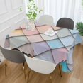 thumbnail image 2 of Yayeee Tablecloths 60" x 120" Rectangle Wrinkle Resistant Party Table Cover, Orange Art Pattern, 2 of 8