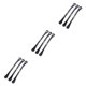 thumbnail image 2 of Advancent 3 Pieces Bicycle Tire Lever Plastic Road Tool Bike Maintenance Bike Bar Pry Opener Cycling Tools Spoon Silver Mountain Curved Type1 NO1, 2 of 6