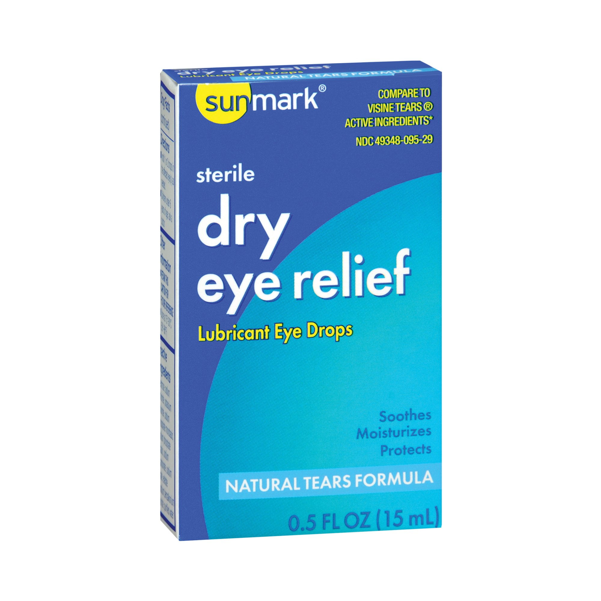 Sunmark Sterile Dry Eye Relief Lubricant Eye Drops, 0.5 Fl. Oz