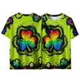 thumbnail image 5 of St Patricks Day Shirts for Men Clover Graphic T Shirt Round Neck Short Sleeve Blouse Novelty Funny Print T Shirts Summer Basic Tops, 5 of 8