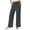Gray#01, variant on Women's Wide Leg Palazzo Linen Pants Lightweight Drawstring High Waist Split Hem Casual Lounge Pants Spring Summer Vacation Trousers with Pockets Black L