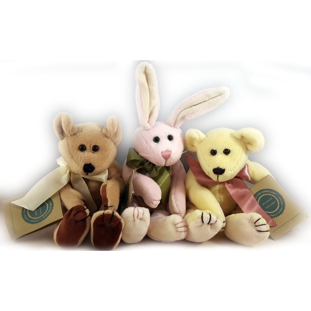 1998 Boyds Bear Investment Collectibles Fully Jointed Rabbit & Bears ...