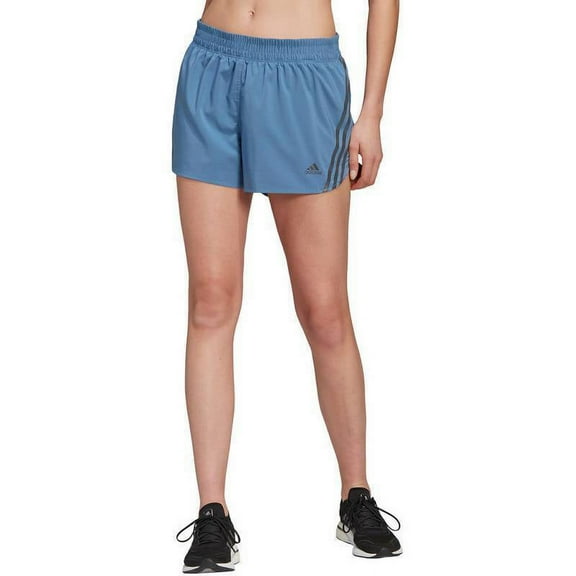 Adidas Women's Run Icons 3-Stripes Running Shorts HB9335 Altered Blue