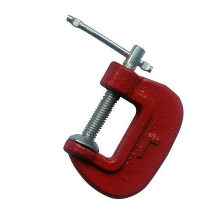 

Heavy Duty Steel Frame Reinforced Welding Work G-Clamp 1Inch C Grip Woodworking