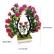 thumbnail image 3 of Xihbxyly Decoración de Flores Artificiales, Maceta de Plástico Realista, Colores Brillantes E Impermeable, Decoración para La Sala de Estar, Comedor y Mesa, Fácil Mantenimiento, Tamaño 21 X 6 X 25 Cm, 3 of 6