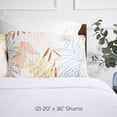 thumbnail image 2 of Southshore Fine Living Inc. Juego de 2 fundas de almohada tamaño king con estampado tropical de 20 x 36 pulgadas, fundas de almohada decorativas King, fundas acolchadas de lujo para complementar la de, 2 of 5