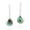 Multi-Colored, variant on Chic Teardrop w/ Green Malachite Inlay Sterling Silver Dangle Earrings