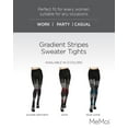 thumbnail image 2 of MeMoi Gradient Stripes Sweater Tights - Womens - Female (Medium/Large, Wine), 2 of 12