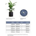 thumbnail image 3 of Pot de Fleurs Rond Soucoupe Mobile avec Plateau de Drainage Support de Plante Roulant pour Balcon Jardin, 3 of 7