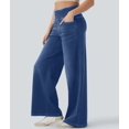 thumbnail image 6 of Jeans for Women High Waisted Pull on Baggy Jeans Straight Casual Denim Pants with Pockets L, 6 of 9