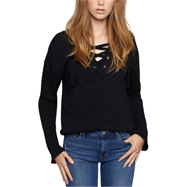 Sudadera con cordones Sanctuary Clothing para mujer color negro XS