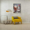 thumbnail image 3 of Nawypu Christmas Canvas Wall Art - Angel, Bells, Christmas Tree, Gingerbread, Egg Nog, Snowman, Santa, Reindeer - Square, 3 of 4