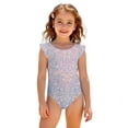 thumbnail image 3 of Abcomgle Girls One Piece Swimsuits 10-12 Glitter Sequin Graphic One Piece Swimsuit for Girls Ruffled Stretchy Girls Swimwear, 3 of 7
