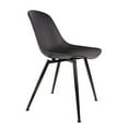thumbnail image 2 of Grazia Retro Black Mid Century Side Chair Black Base Original Design (Set of 4), 2 of 7