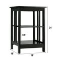 thumbnail image 4 of Nightstand 3-Tier Display Shelf Side Table Sofa End Table Corner Table Black, 4 of 8