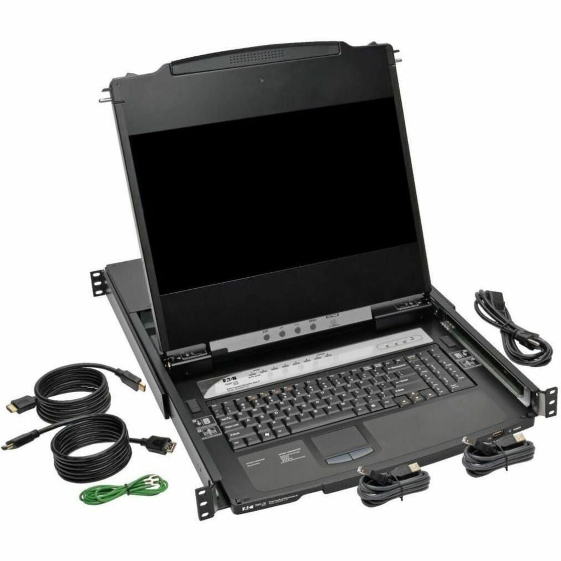Tripp Lite by Eaton NetDirector 8-Port 1U Rack-Mount Console HDMI KVM Switch with 17 in. LCD and IP Remote Access Dual Rail - 8 Computer(s) - 17" LCD - Full HD - 1920 x 1080 - 1 x Network (RJ-45) -...