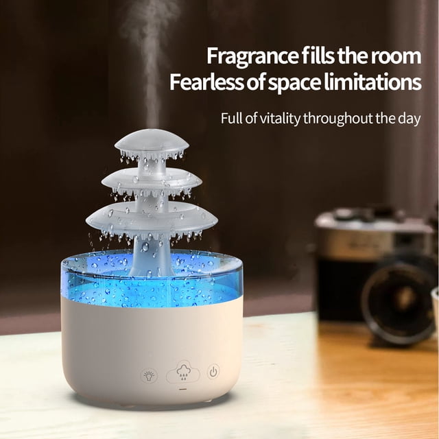 EGNMCR Colorful And Rain Aromatherapy Machine Home, Bedroom, Office, Automatic Incense Spraying, Silent Incense Expansion, Indoor Humidifier The humidifier